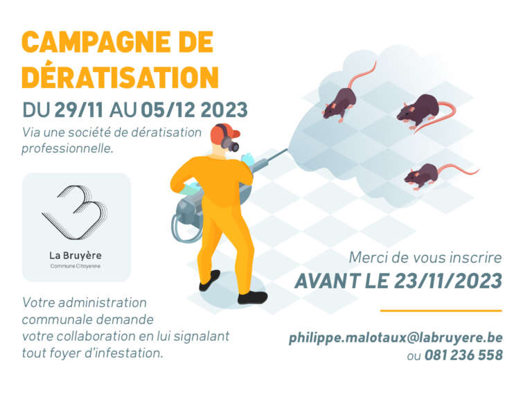 Avis à la population – Campagne de dératisation