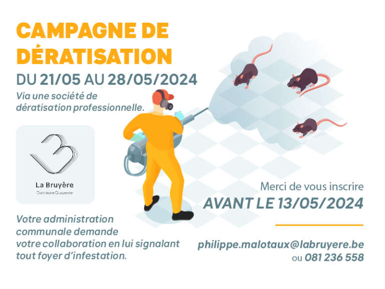 Avis à la population – Campagne de dératisation