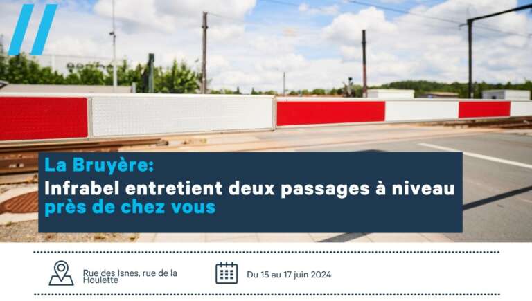 Entretien de deux passages à niveau par Infrabel