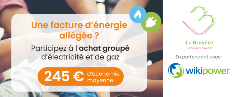 Achat groupé d’énergie à tarifs préférentiels : inscrivez-vous !