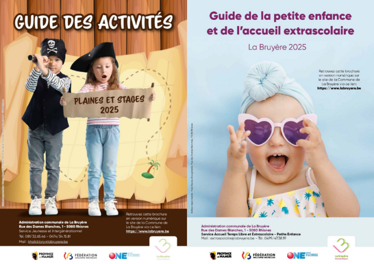 Le guide des activités, plaines et stages, de la petite enfance et de l’accueil extrascolaire 2025 est désormais disponible !