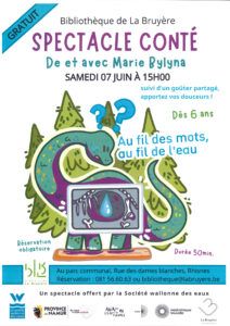 La Bibliothèque de La Bruyère vous convie ce weekend à un spectacle conté gratuit