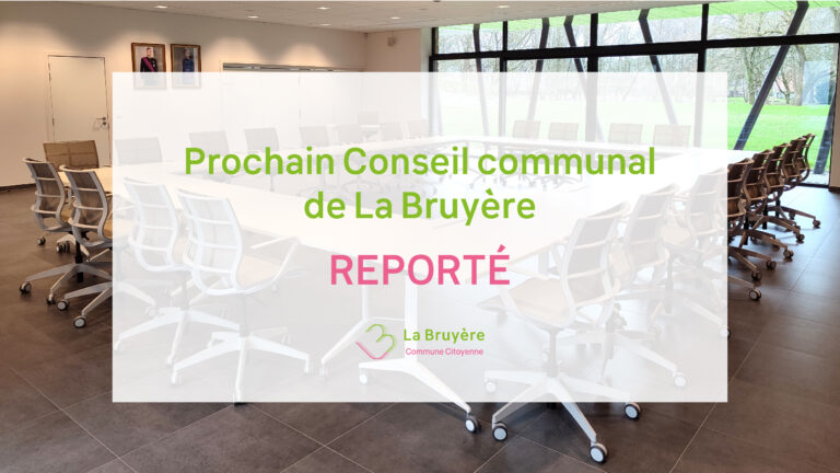 Report du Conseil communal d’octobre