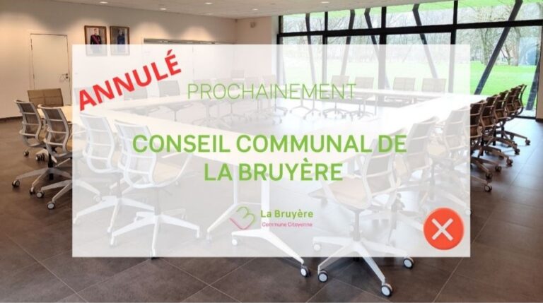 Annulation du Conseil communal de février