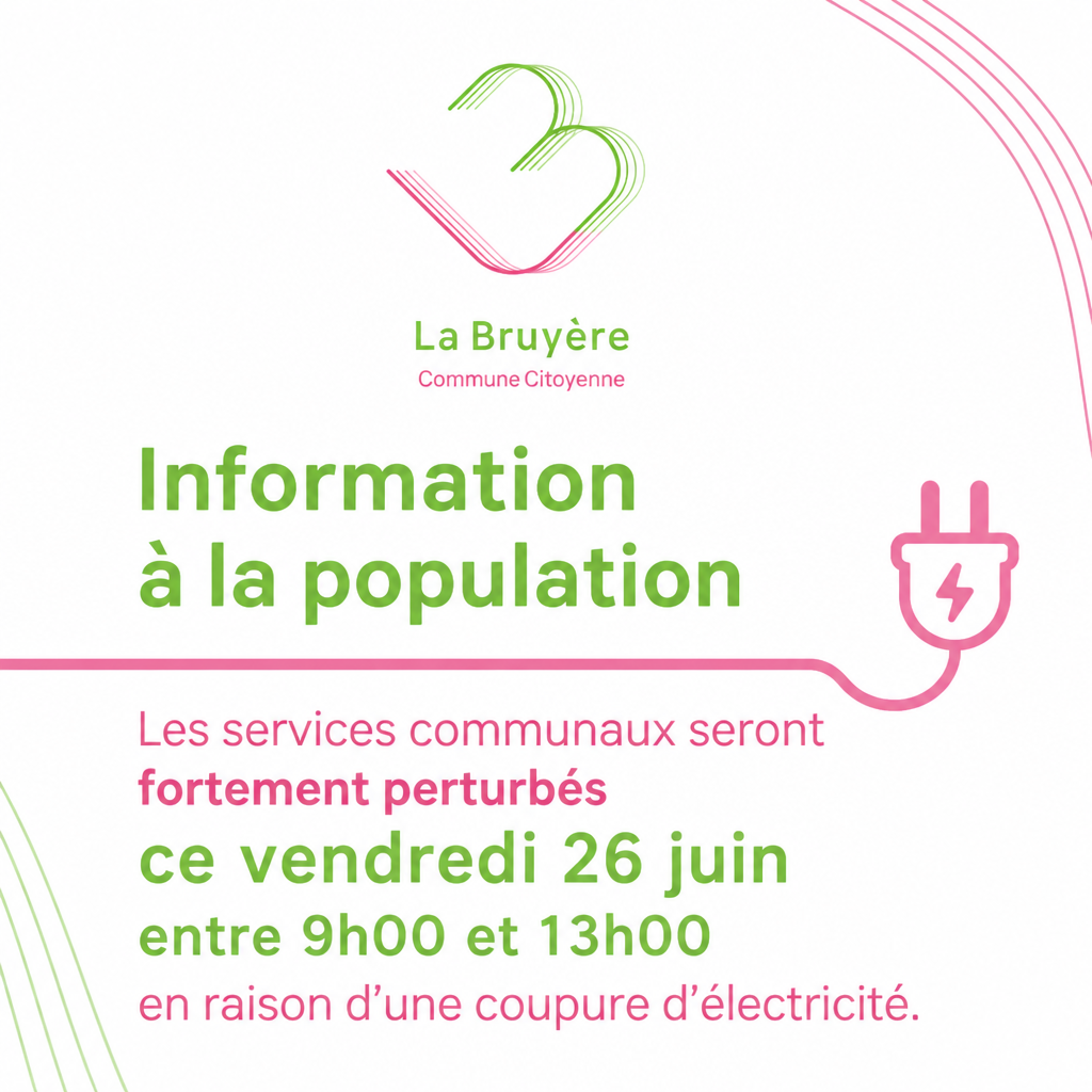 Coupure de courant ce vendredi : services communaux fortement perturbés