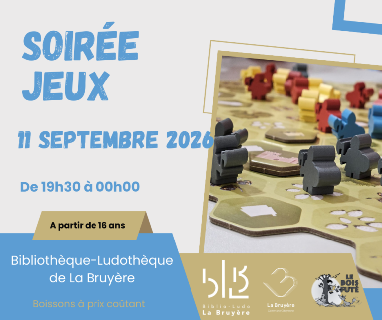 Soirée jeux à la Bibliothèque-Ludothèque