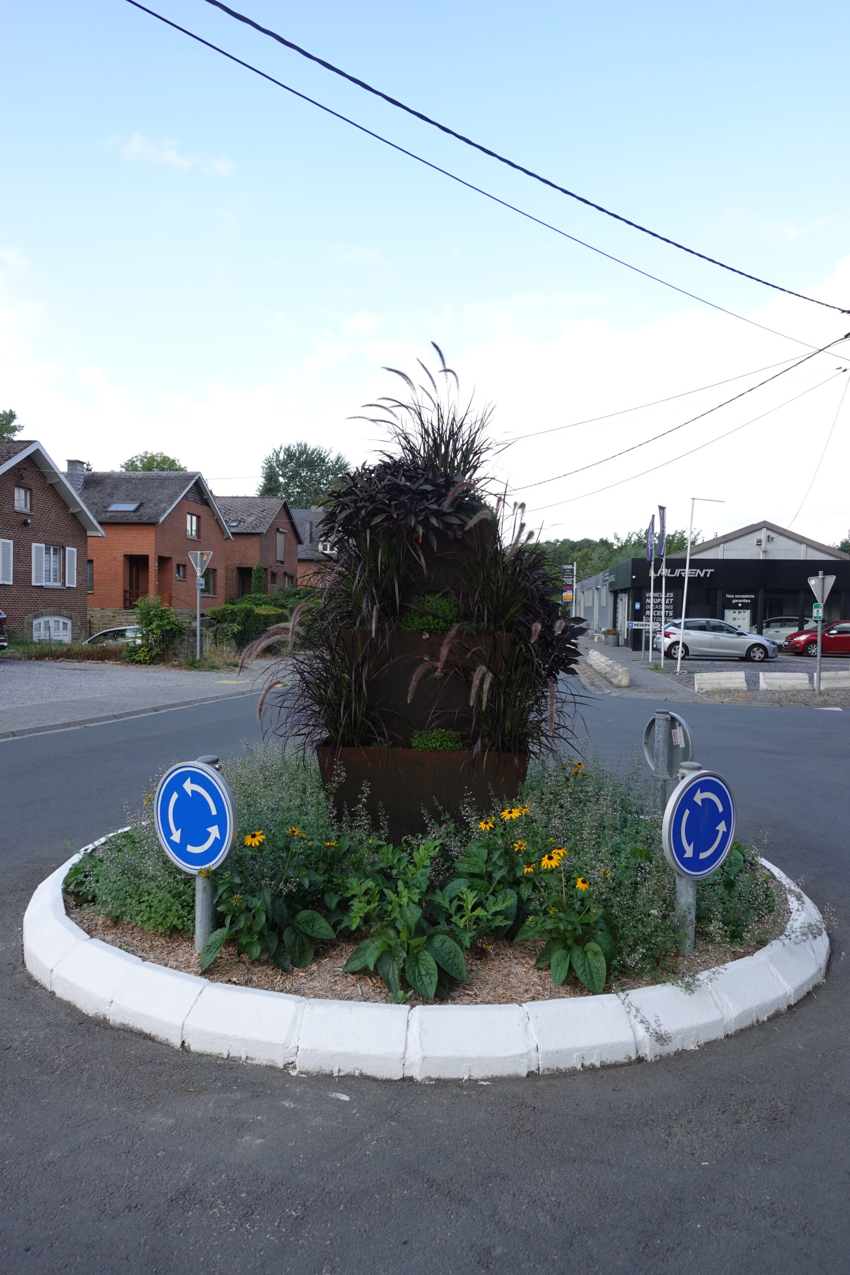 Aménagements végétalisés : le rond-point de la rue des Dames Blanches fait peau neuve !