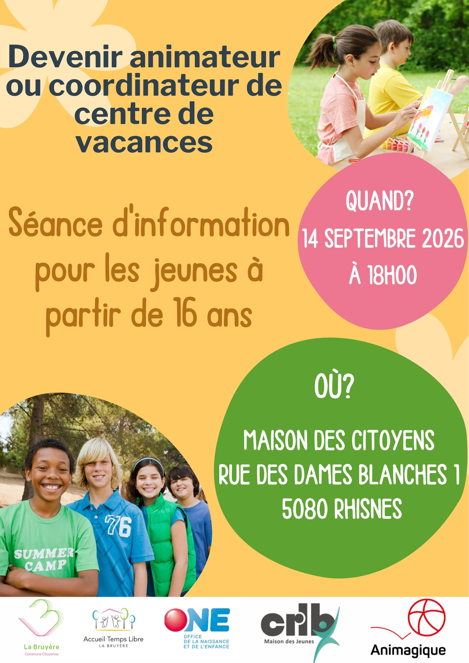Avis aux jeunes âgés d’au moins 16 ans
